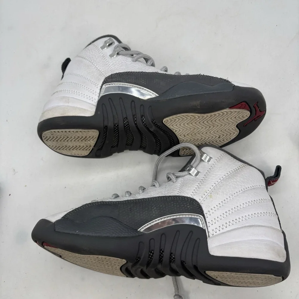 Nike Air Jordan 12 RETRO GS Shoes White Kids 6.5Y Youth 153265-160 No Insoles